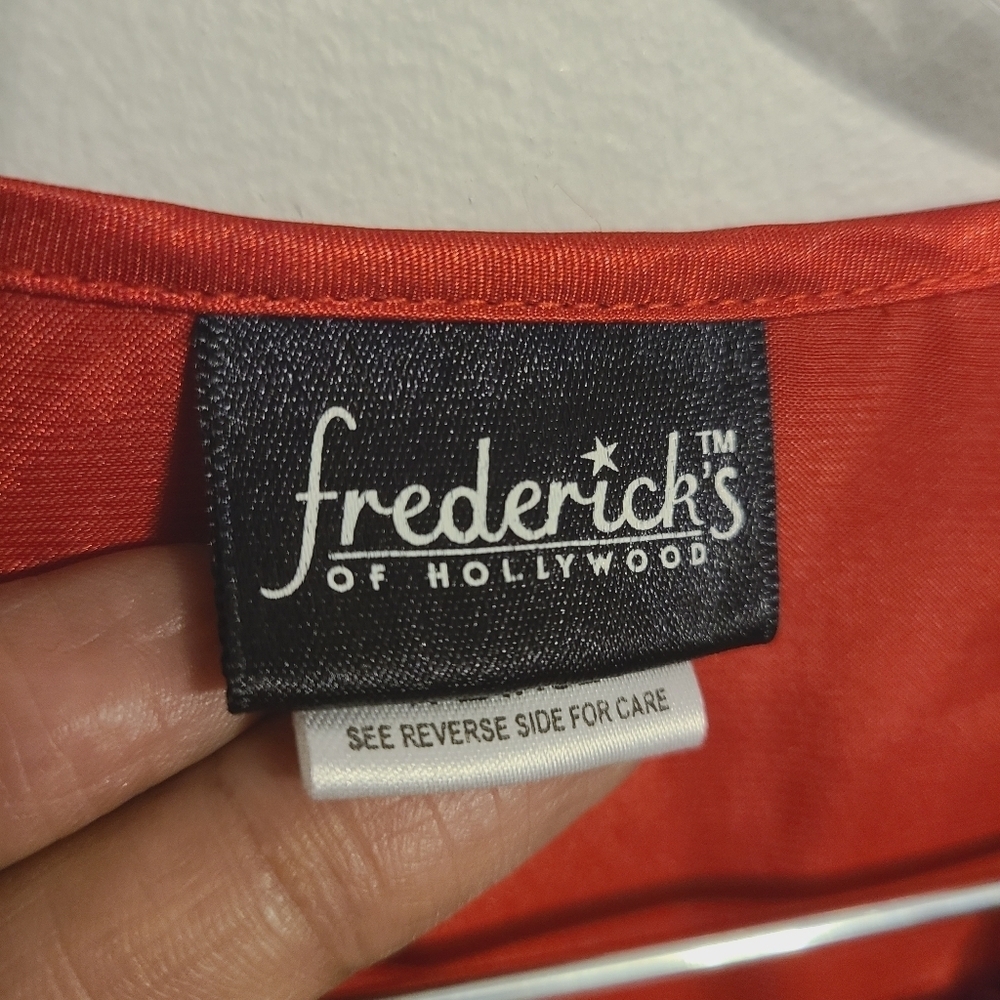 Fredericks of Hollywood | Two-Piece Wrap Top & Shorts Lingerie Set (Size XL) - Picture 2 of 15